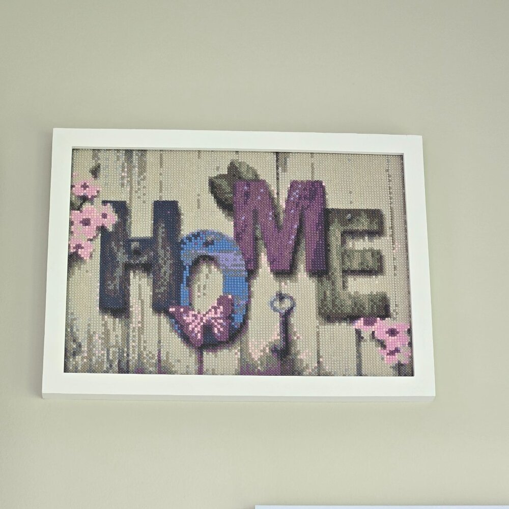 Finished Diamond Art Painting Home